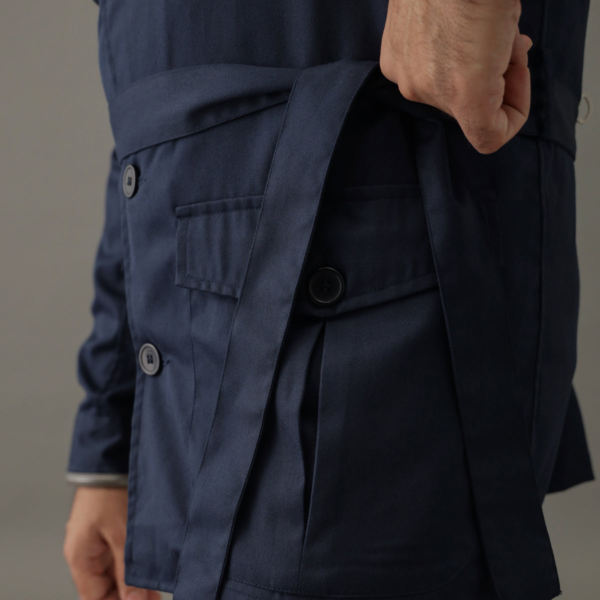 Heritage Expedition Shacket Navy Blue