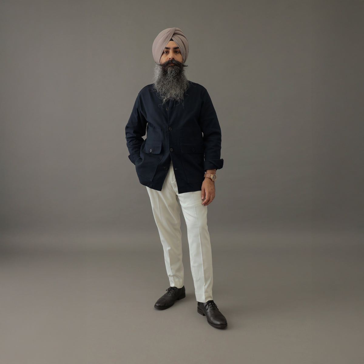 Iconic Cotton Twil Shacket Blue