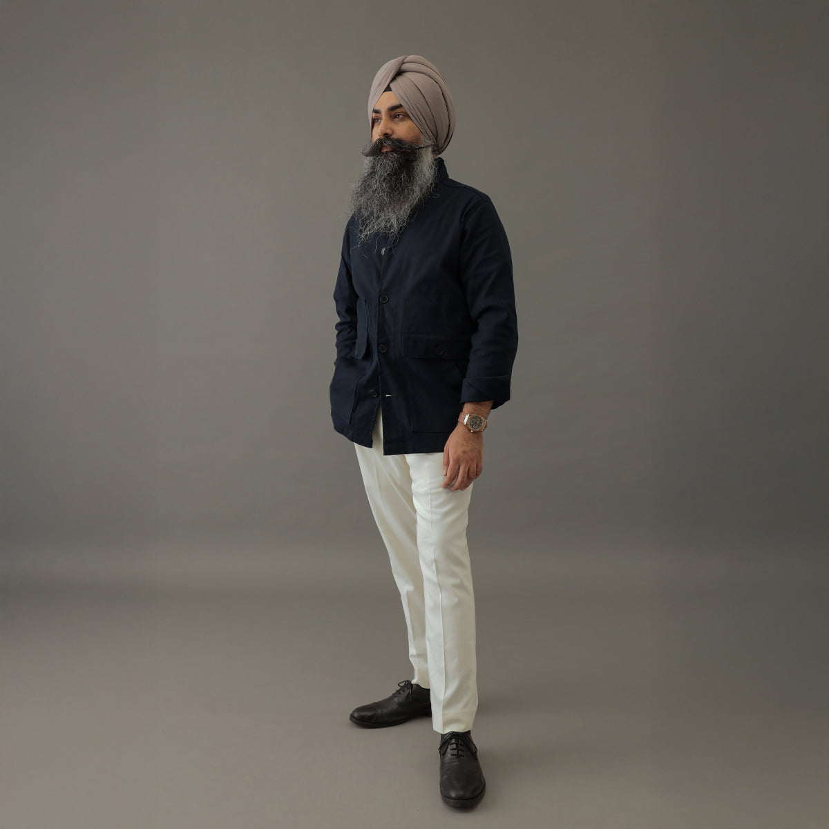 Iconic Cotton Twil Shacket Blue