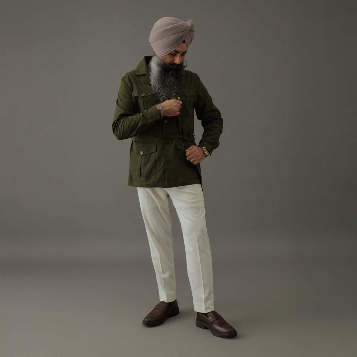 Heritage Expedition Shacket Olive Green