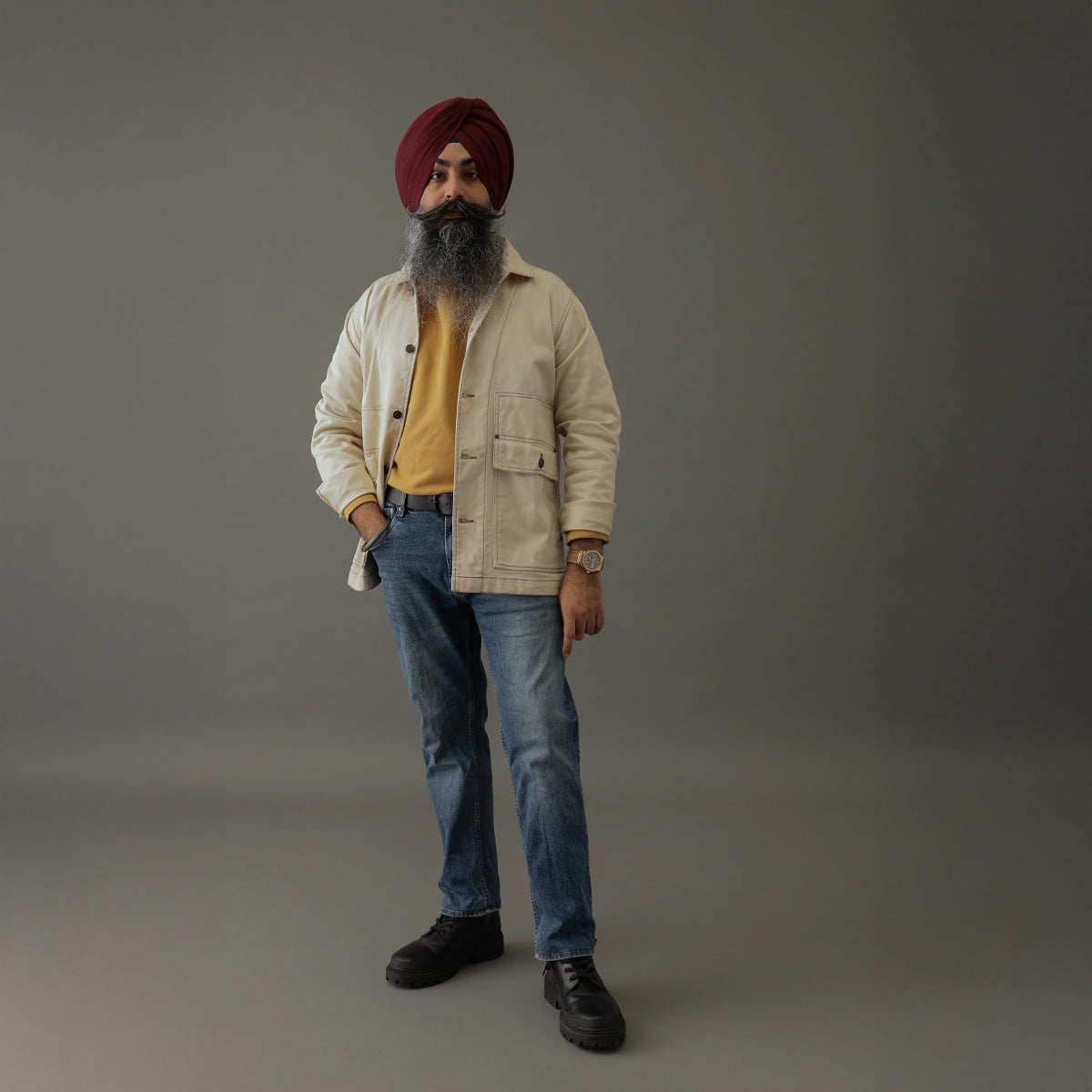 Iconic Cotton Twil Shacket Cream