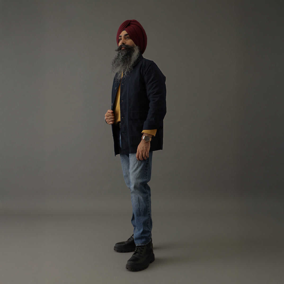 Iconic Cotton Twil Shacket Blue