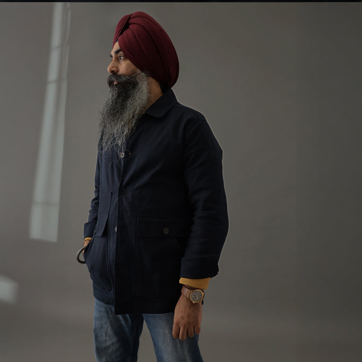 Iconic Cotton Twil Shacket Blue