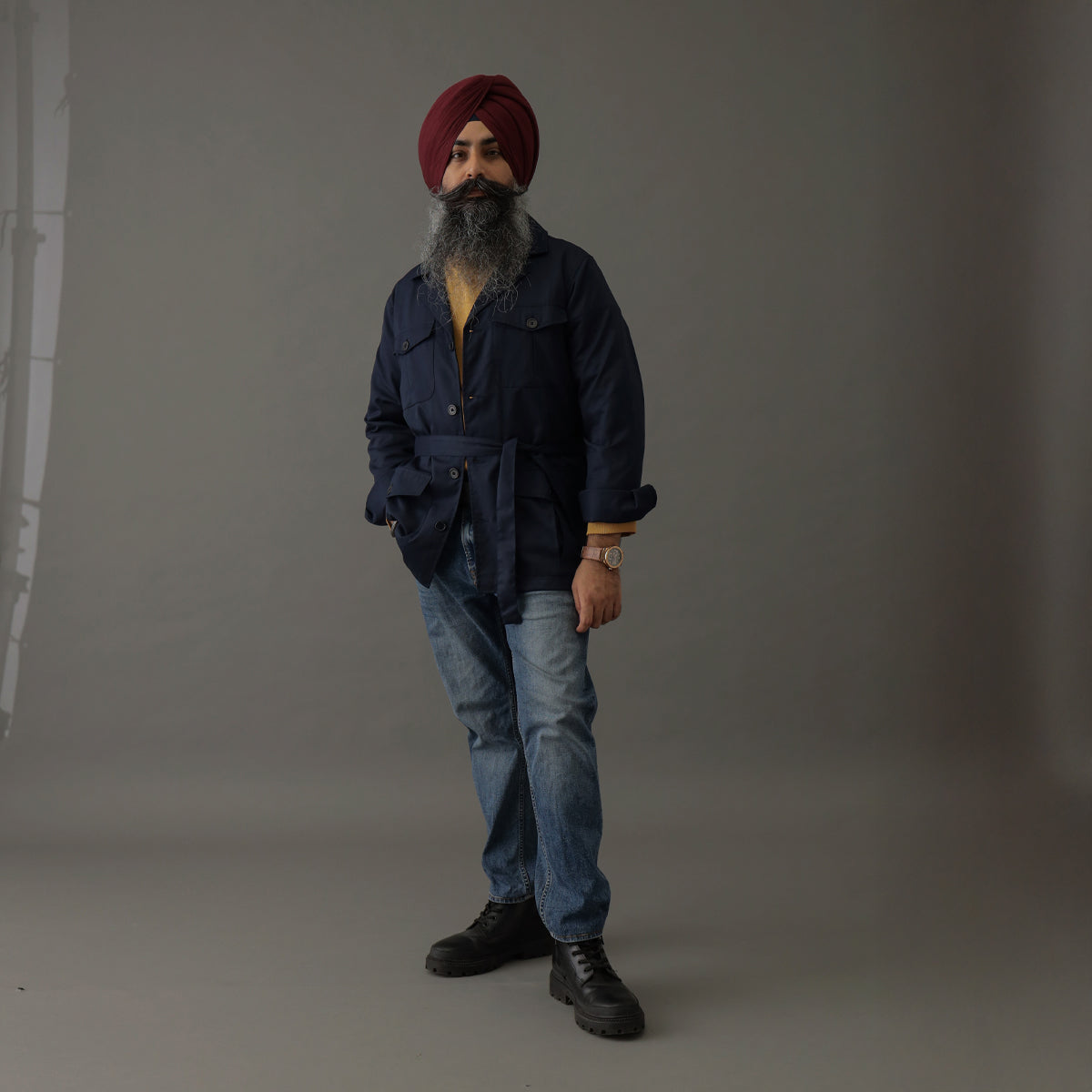 Heritage Expedition Shacket Navy Blue