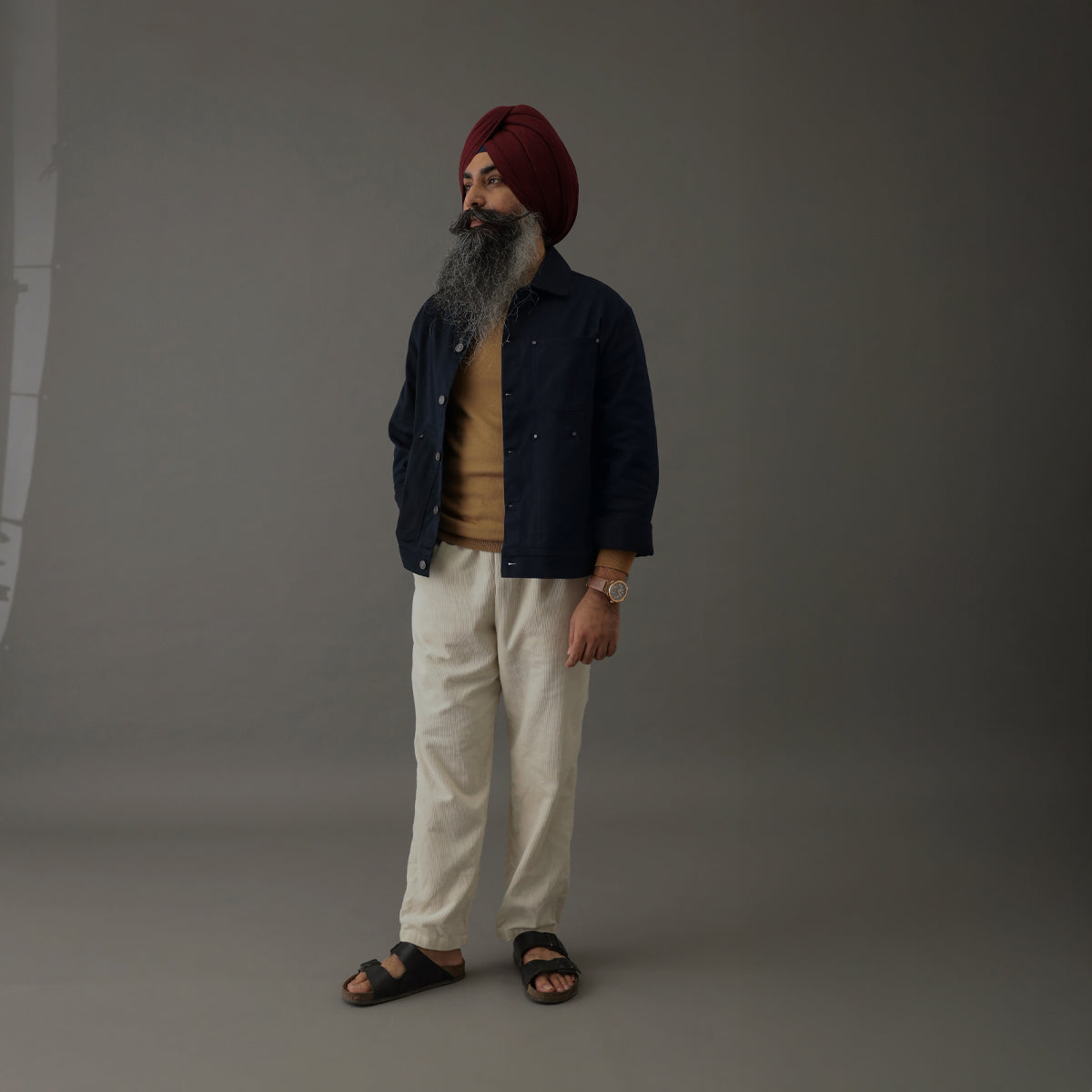 Crop Denim Shacket Blue