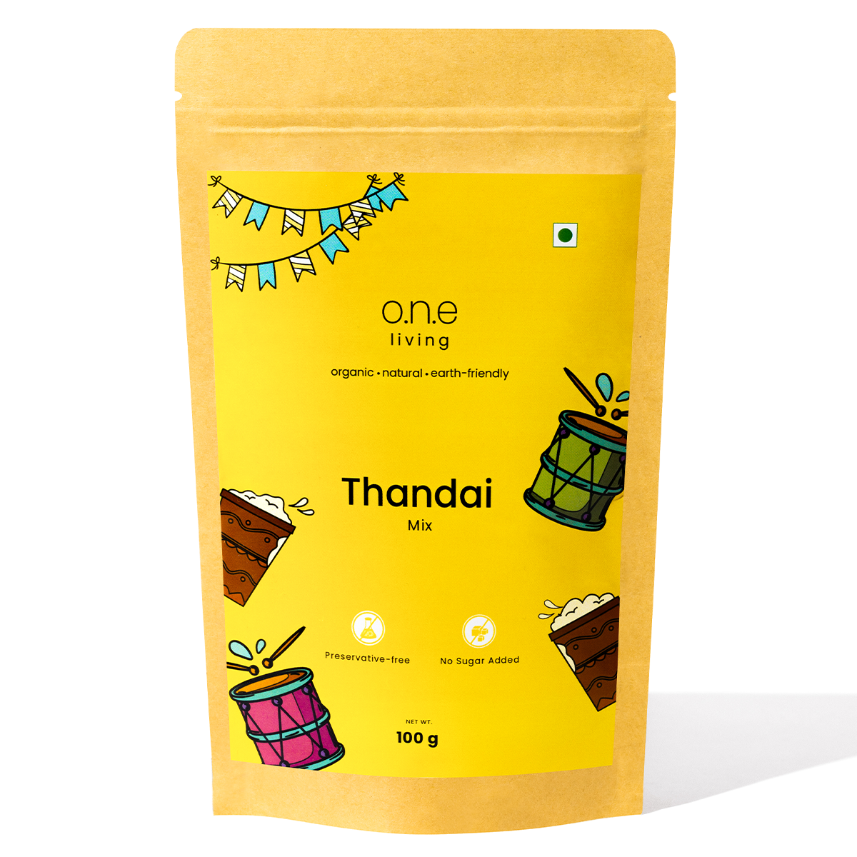 Natural Thandai Powder | 100 g | No Added Sugar | Protein-Rich