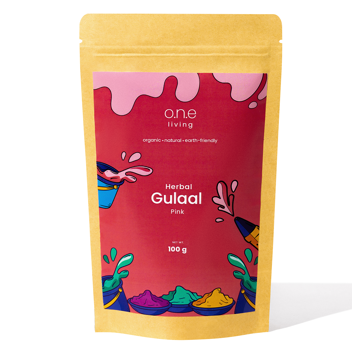 Pink Natural Gulaal Online | 100 g | Herbal Gulaal
