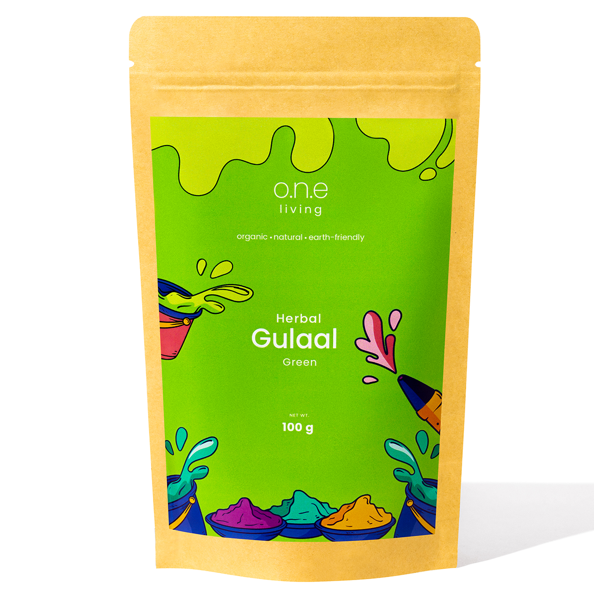 Green Natural Gulaal Online | 100 g | Herbal Gulaal