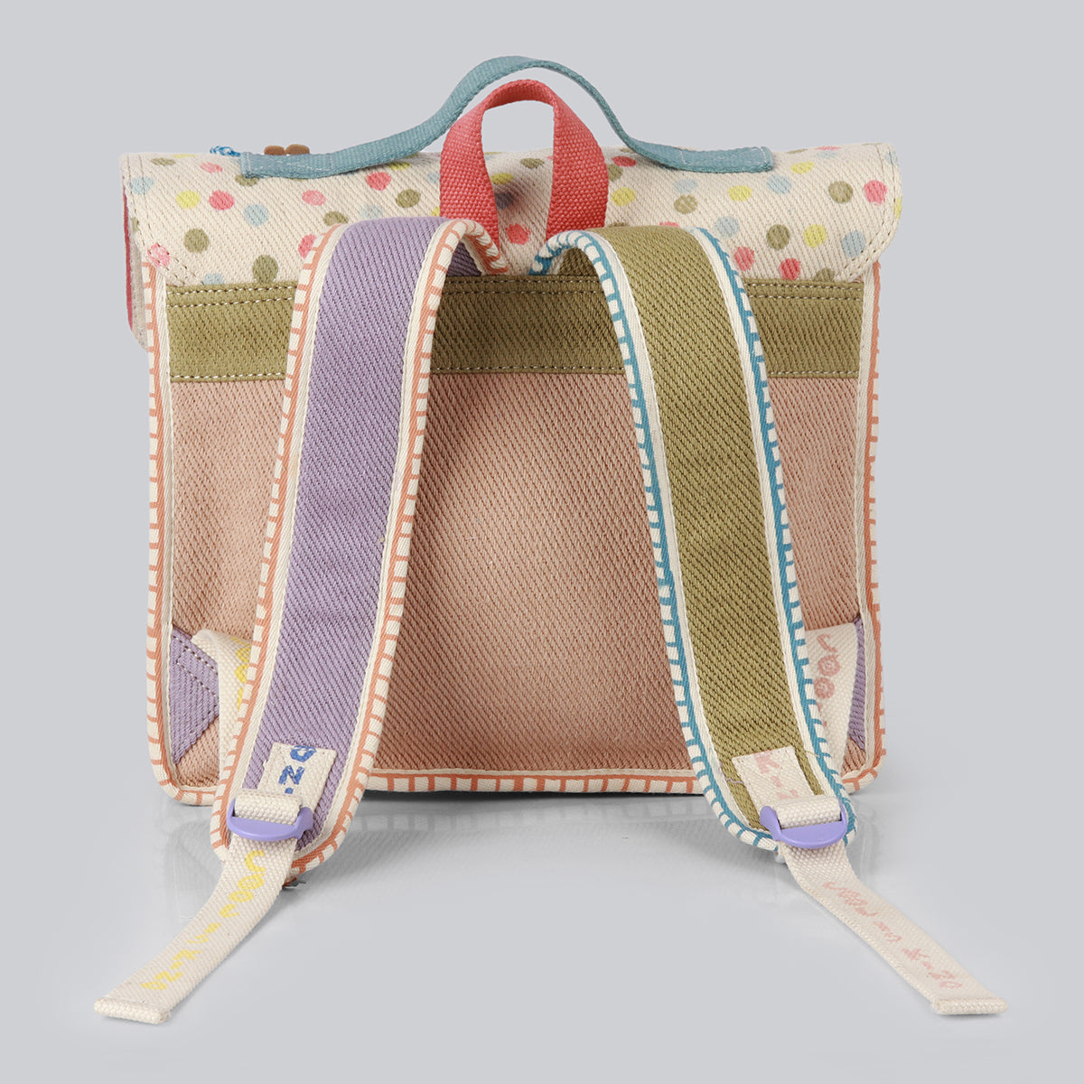 Panthera Polka Dots & Stripe Crab Bag