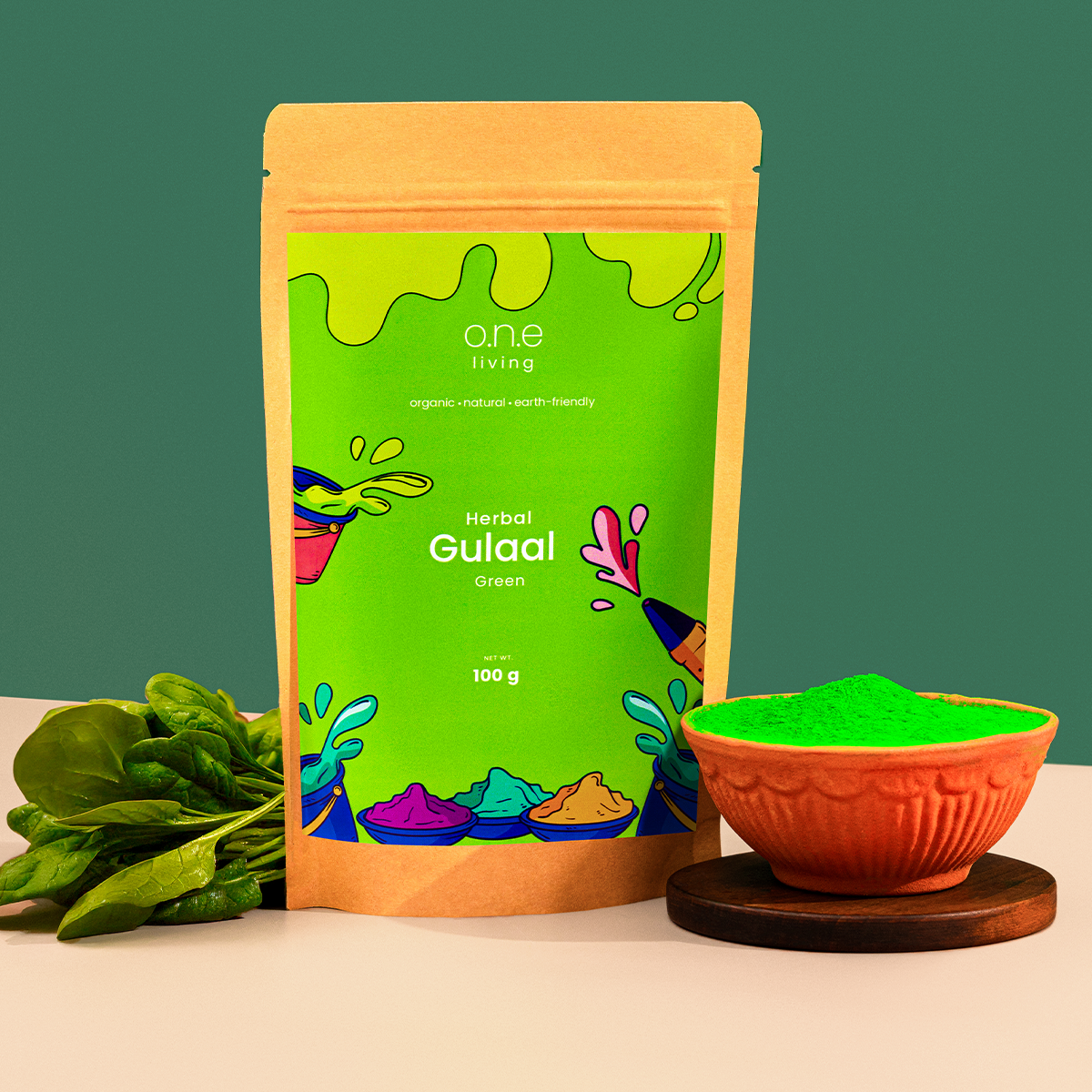 Green Natural Gulaal Online | 100 g | Herbal Gulaal