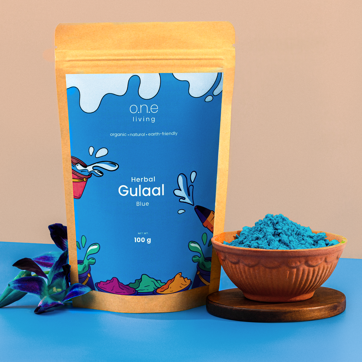 Indigo Natural Gulaal Online | 100 g | Herbal Gulaal