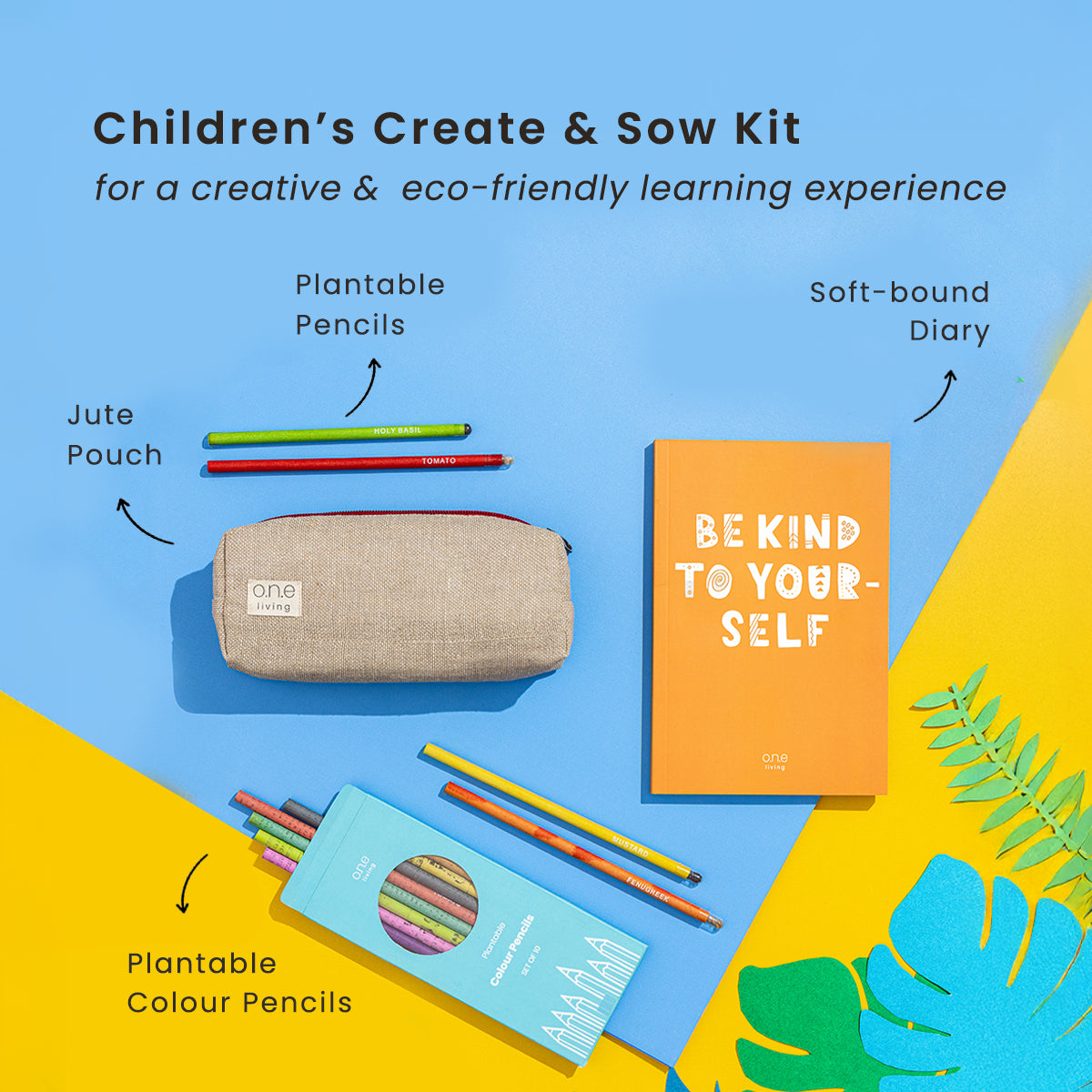 Childrens Create & Sow Kit | Plantable Stationery Set