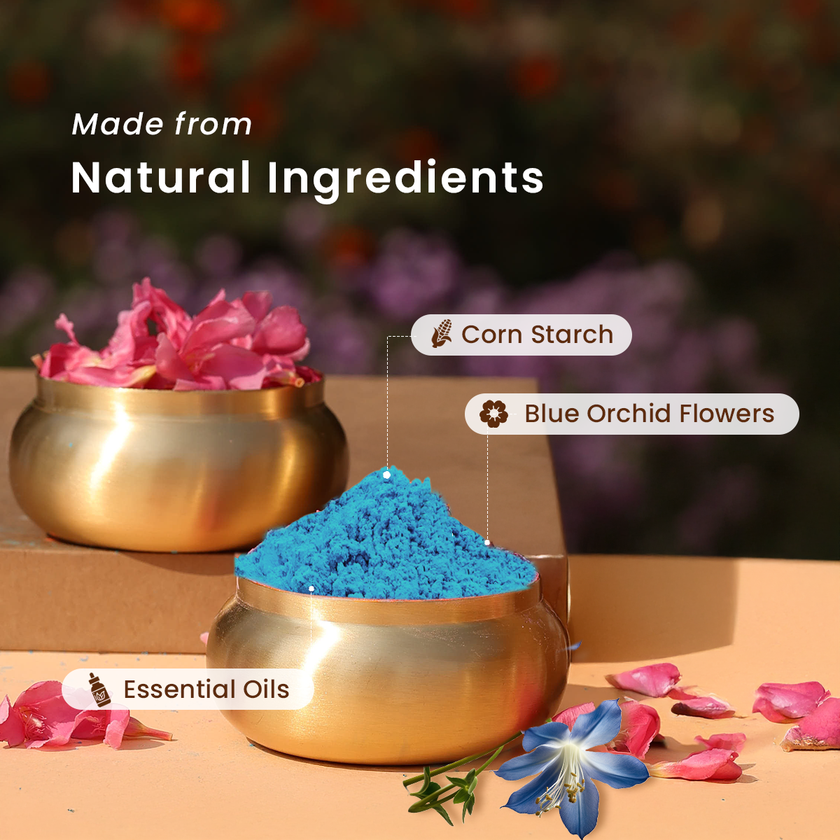 Indigo Natural Gulaal Online | 100 g | Herbal Gulaal