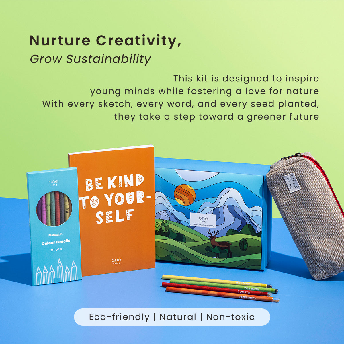 Childrens Create & Sow Kit | Plantable Stationery Set