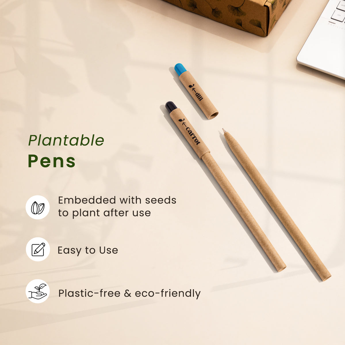 Office Desk Kit | Eco-friendly Diary, Pens, Bookmarks & Cork Coasters