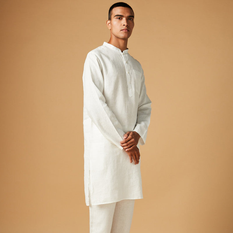 Linen Kurta Pajama Set