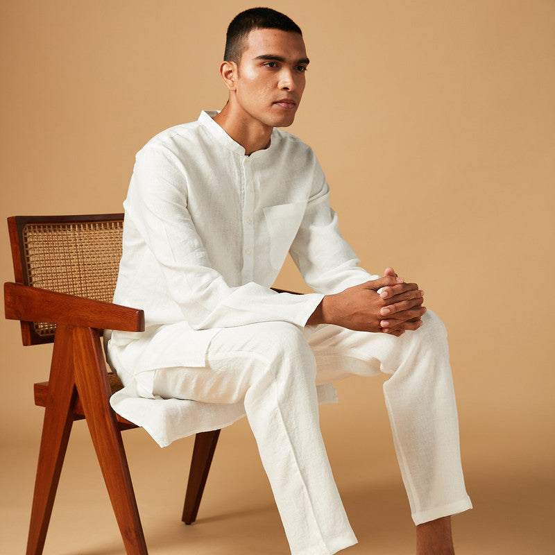 Linen Kurta Pajama Set