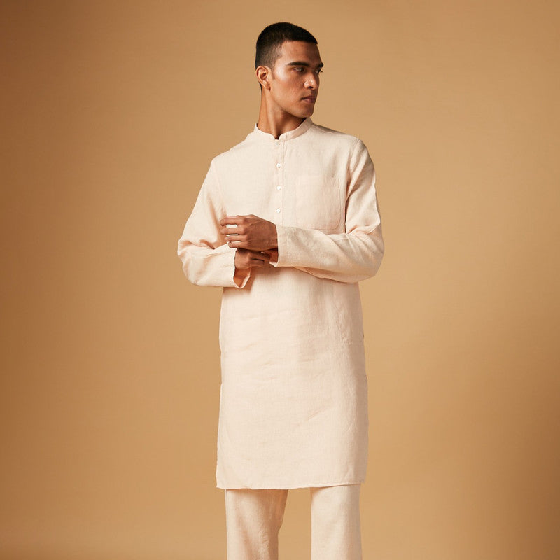 Linen Kurta Pajama Set
