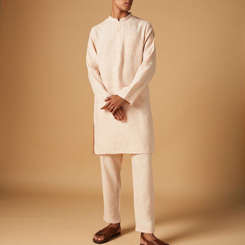 Linen Kurta Pajama Set