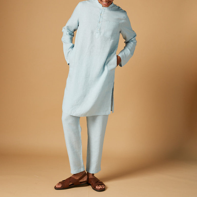 Linen Kurta Pajama Set