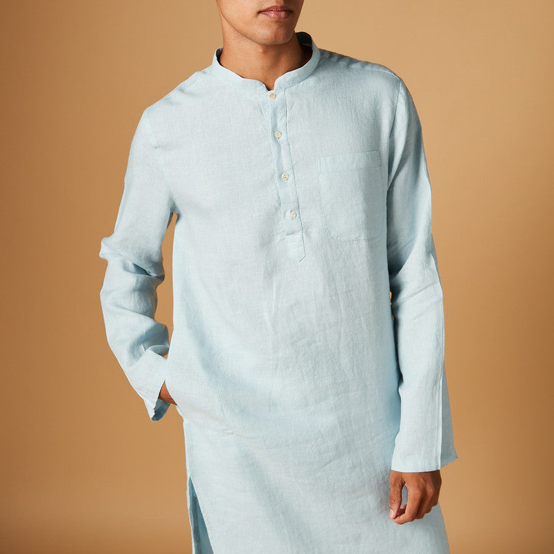 Linen Kurta Pajama Set