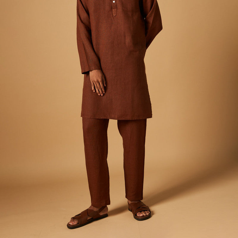 Linen Kurta Pajama Set