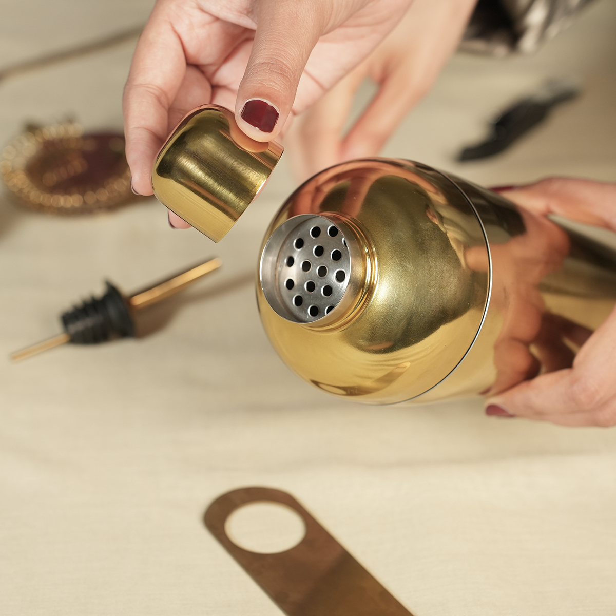 Bar Tools Set with Shaker Gift Box | Valentines Gifts for Him