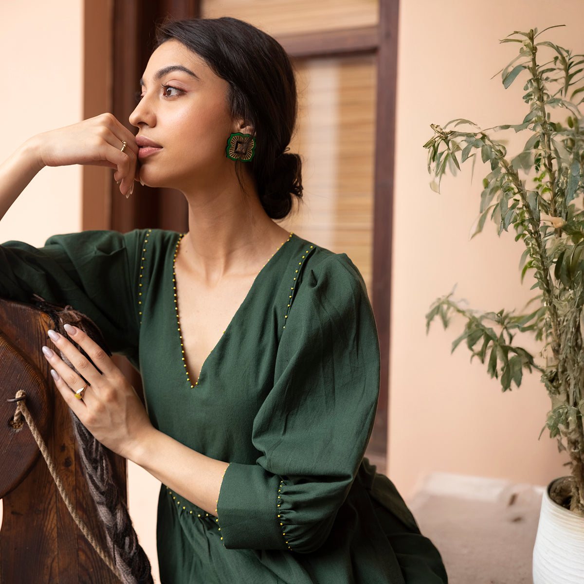 Elegance Kurta - Green