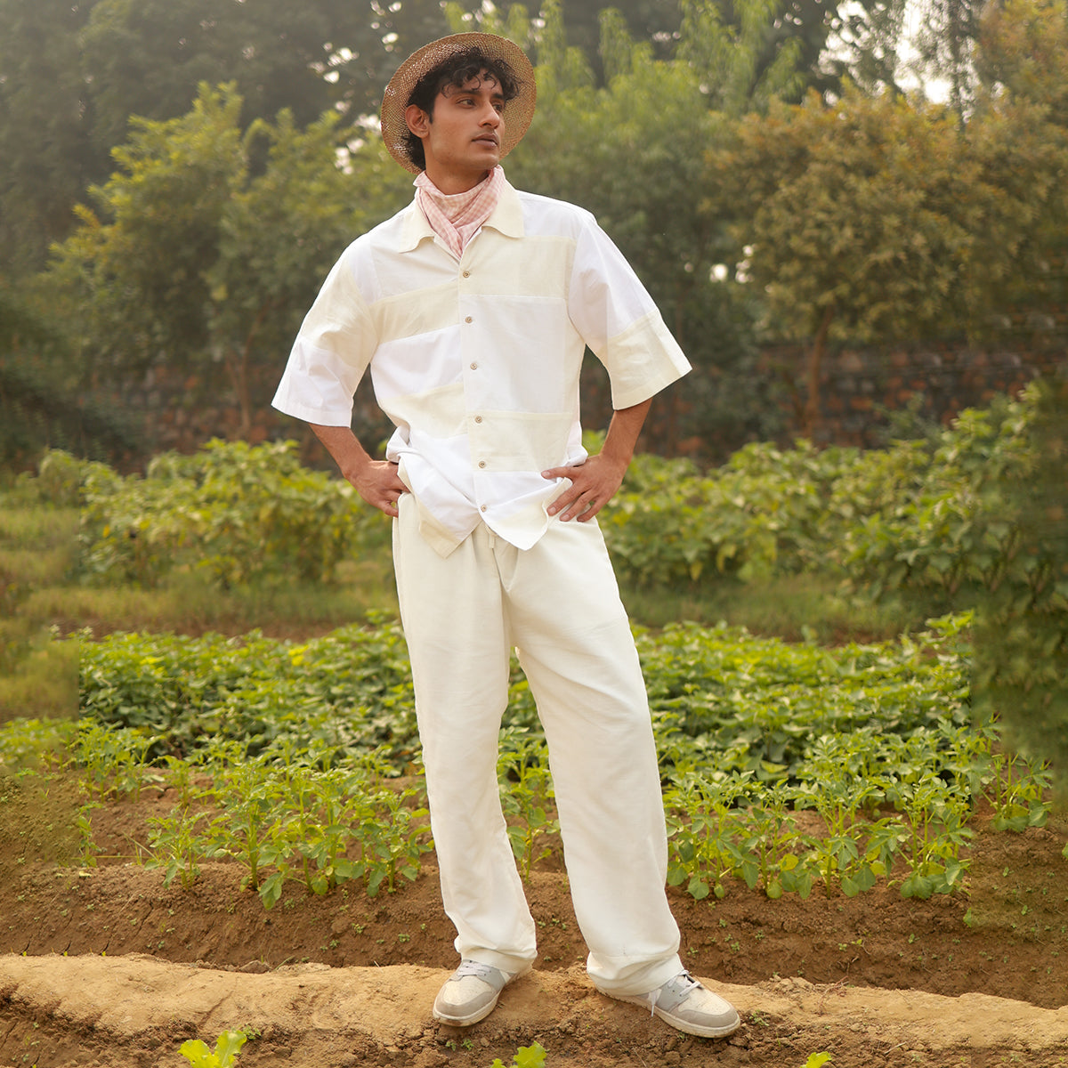 LEFT OVER BEIGE SHIRT