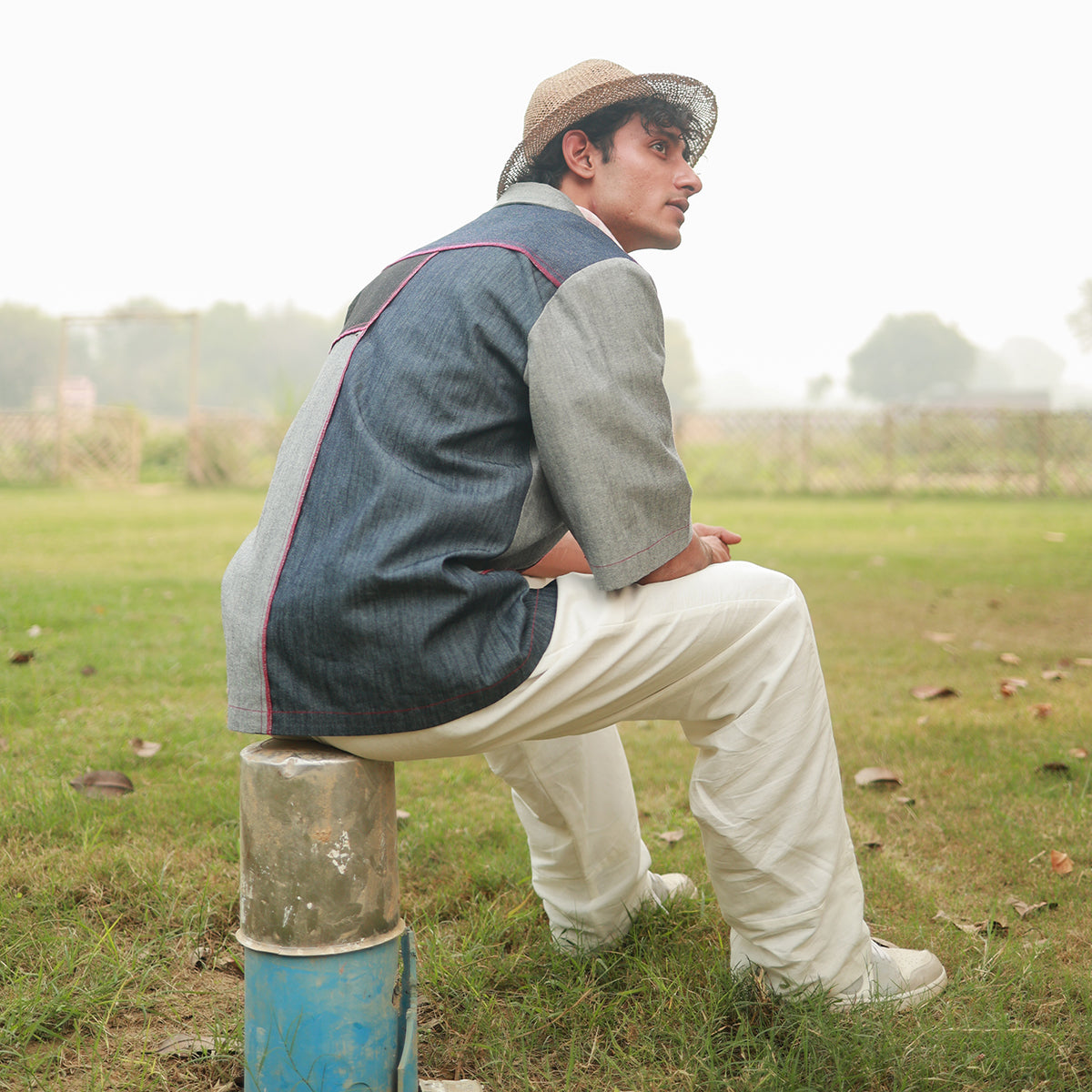 LEFT OVER DENIM PATCHWORK SHIRT