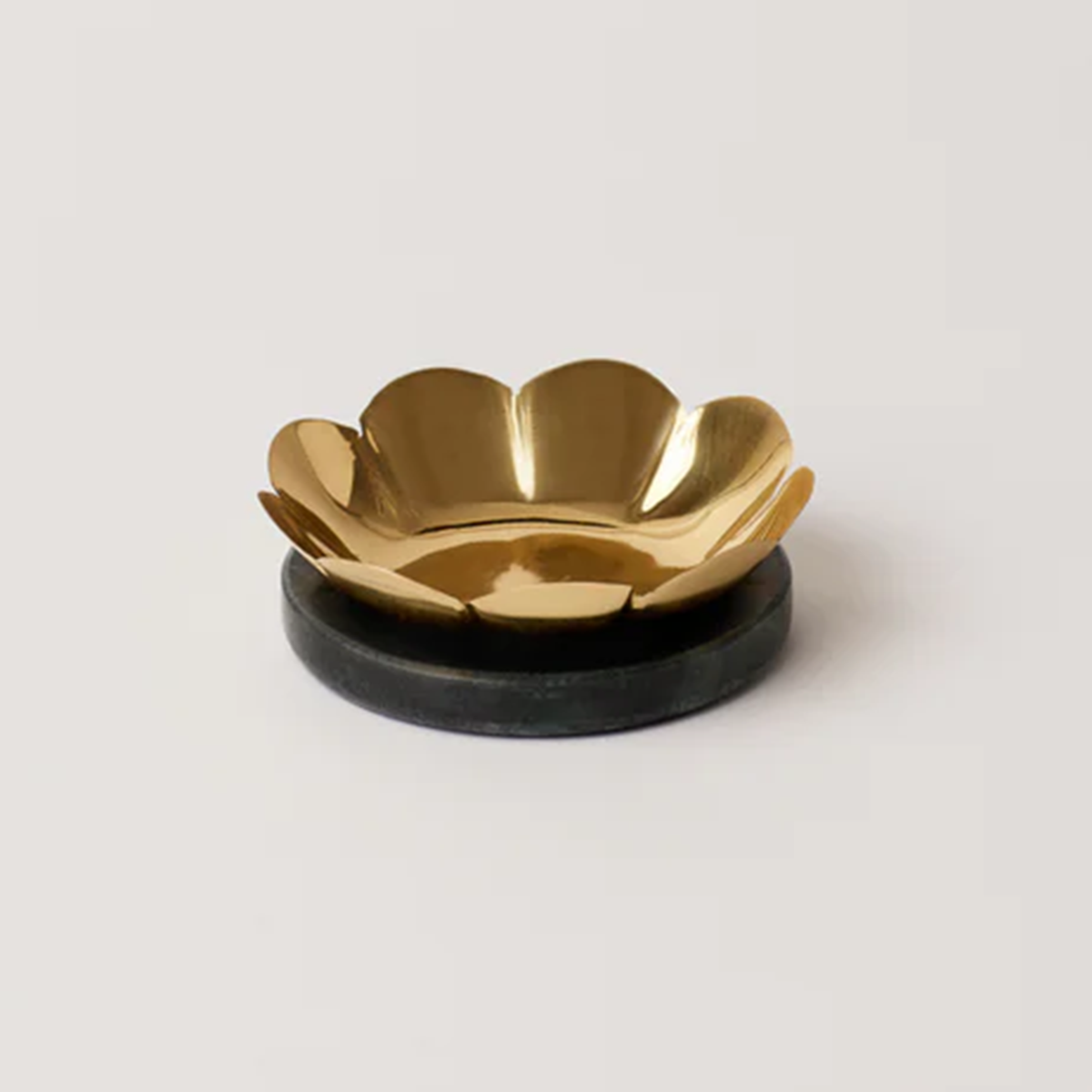 Lotus Brass Tealight Holders, Set of 2