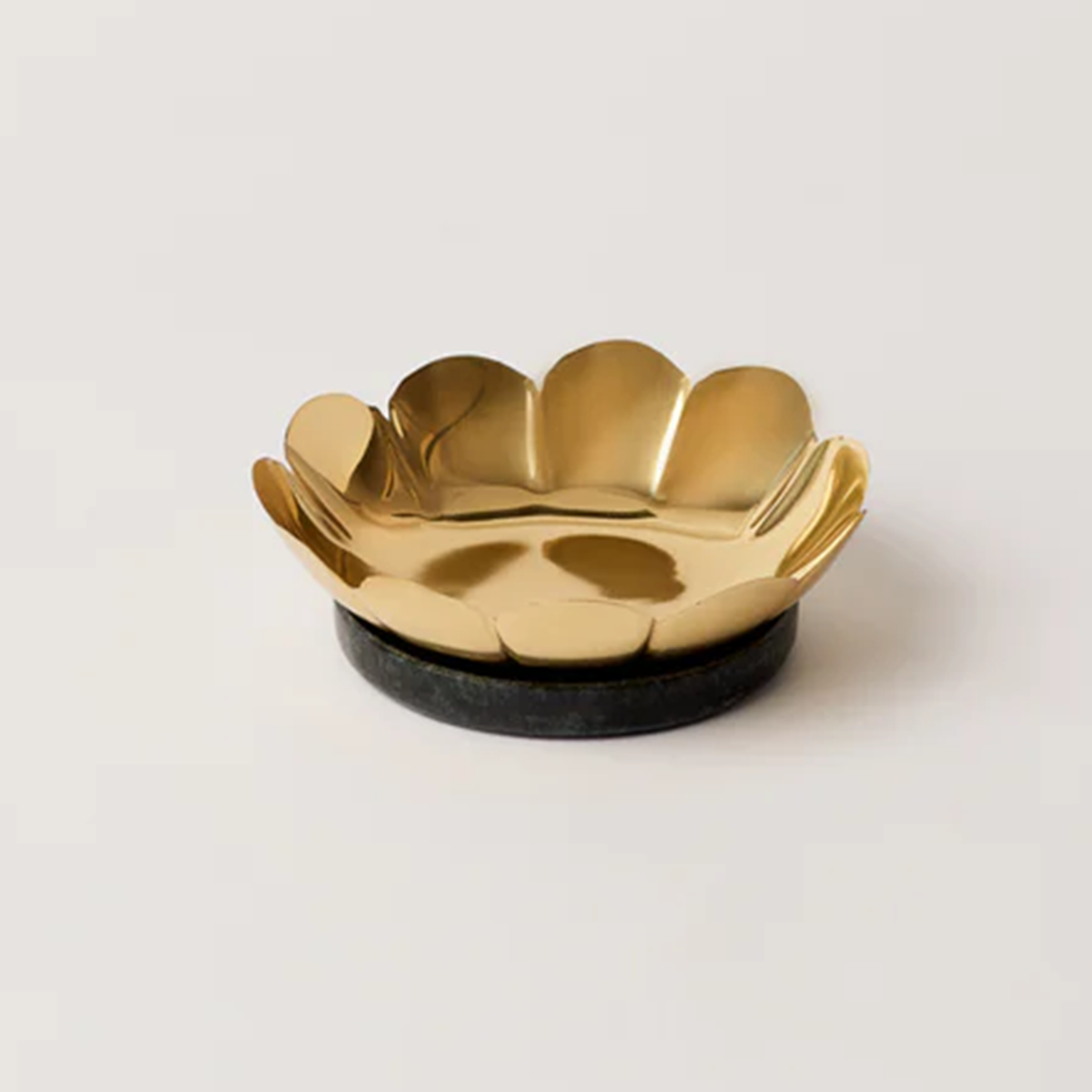 Lotus Brass Tealight Holders, Set of 2