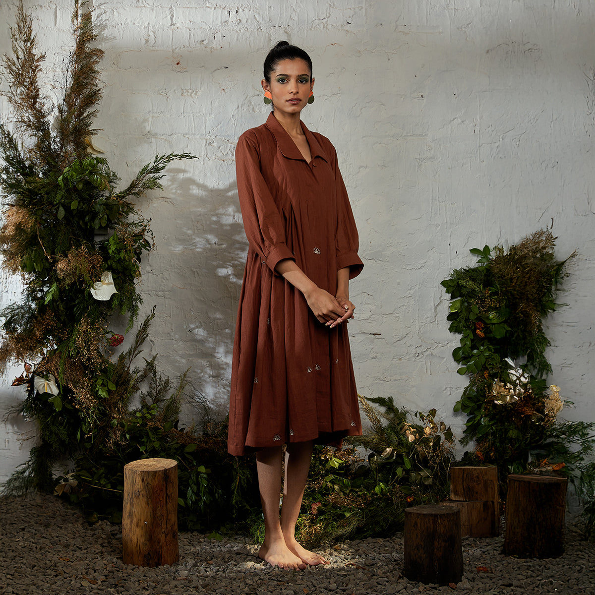 Mangrove Dress - Cinnamon Brown