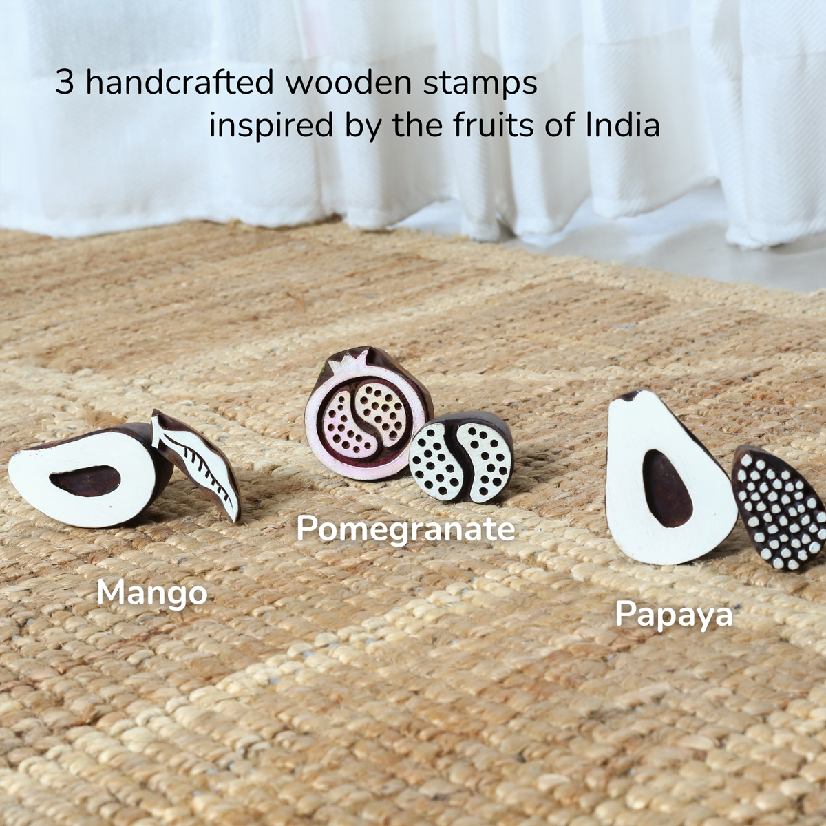 Stamp ART - Fruits | Block Printing Stamps (6 Stamps)