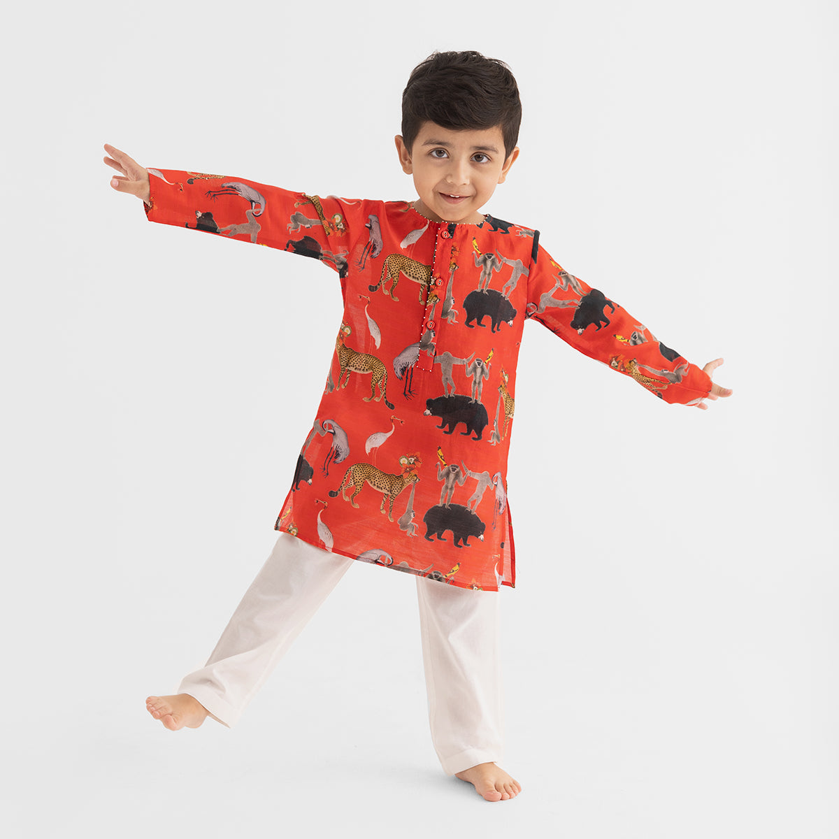 Chanderi Kurta Pajama Set