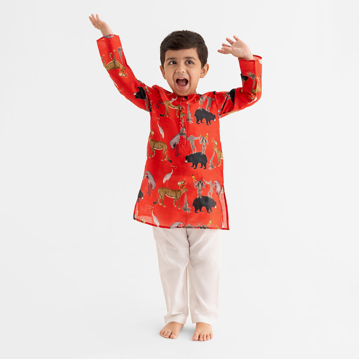 Chanderi Kurta Pajama Set