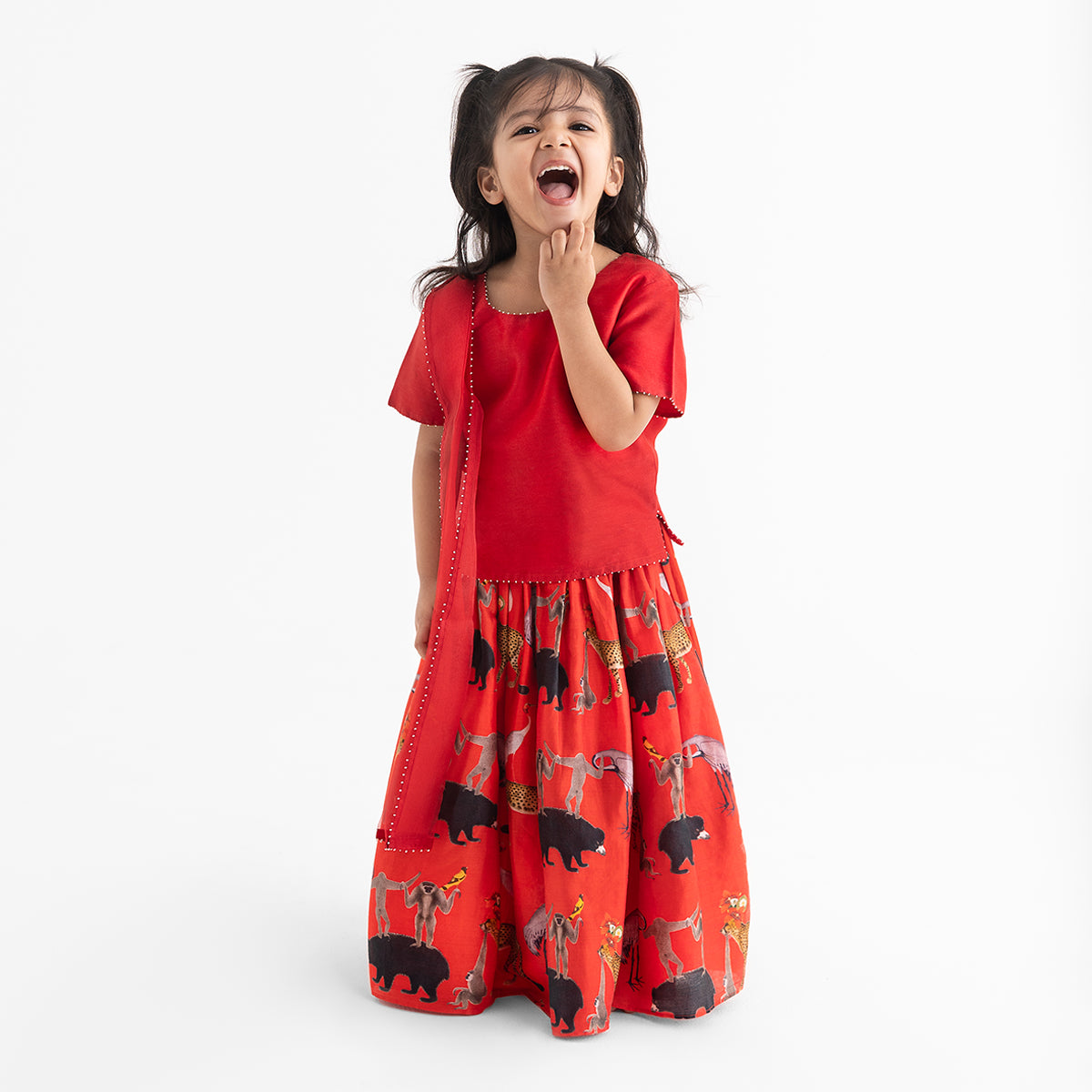 Chanderi Lehenga Choli Set