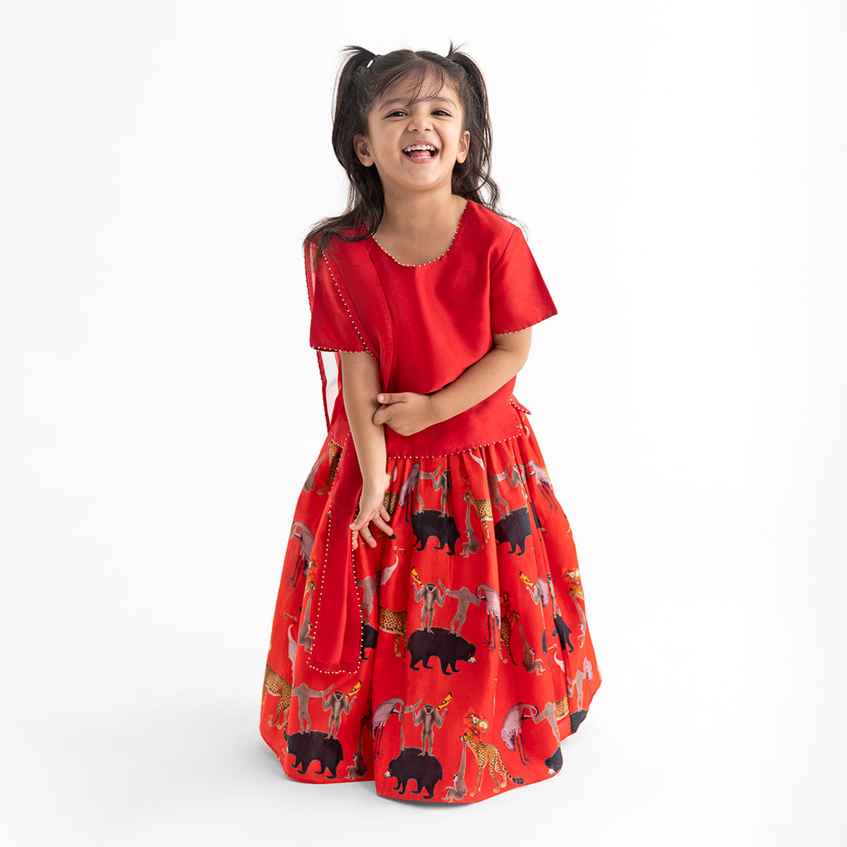 Chanderi Lehenga Choli Set