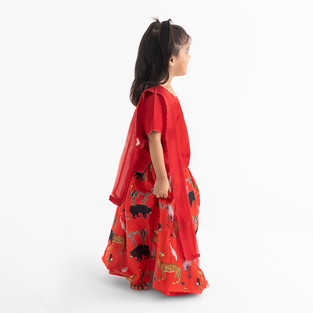 Chanderi Lehenga Choli Set