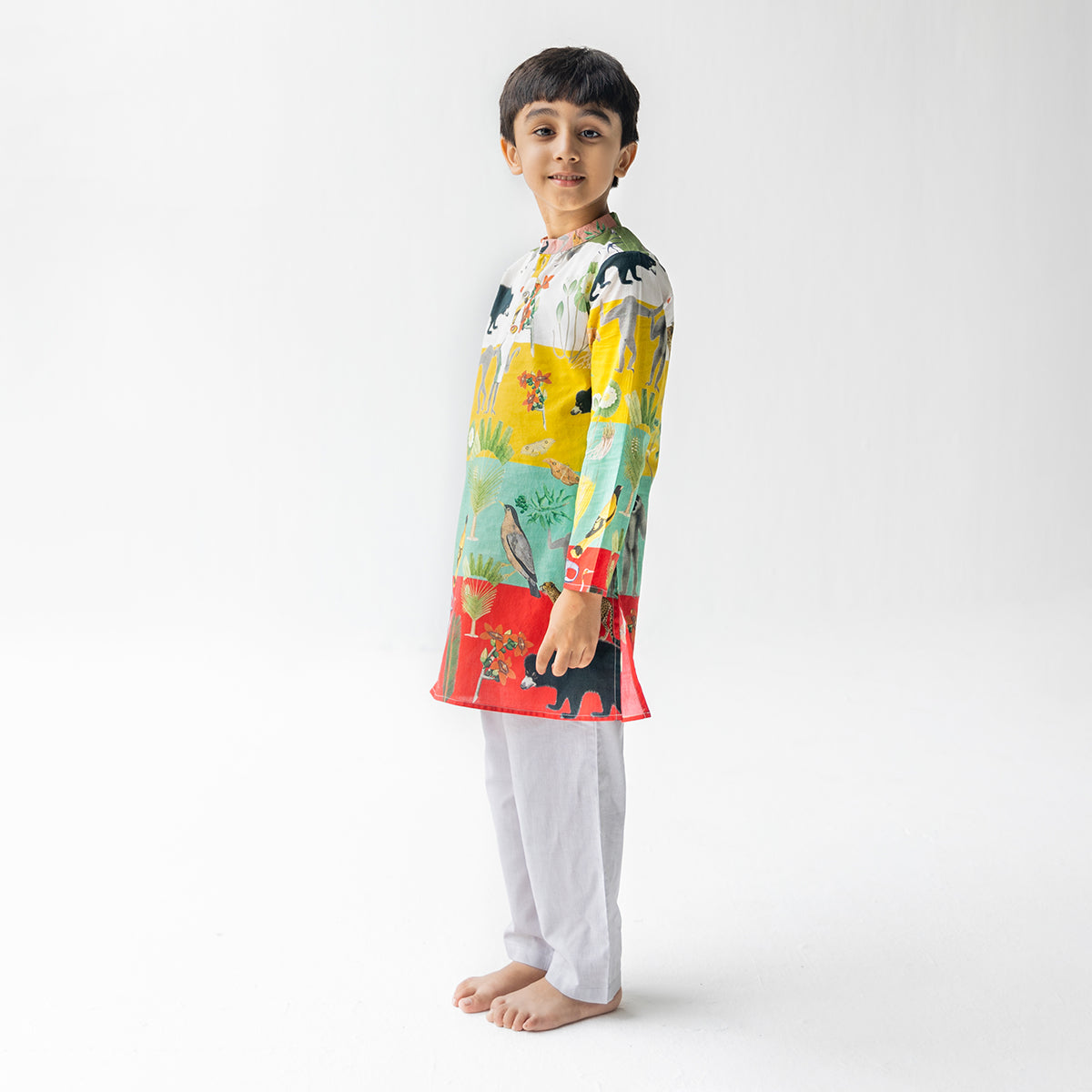 Chidiya Ghar Ki Sair Multi Kurta And Pyjama Set