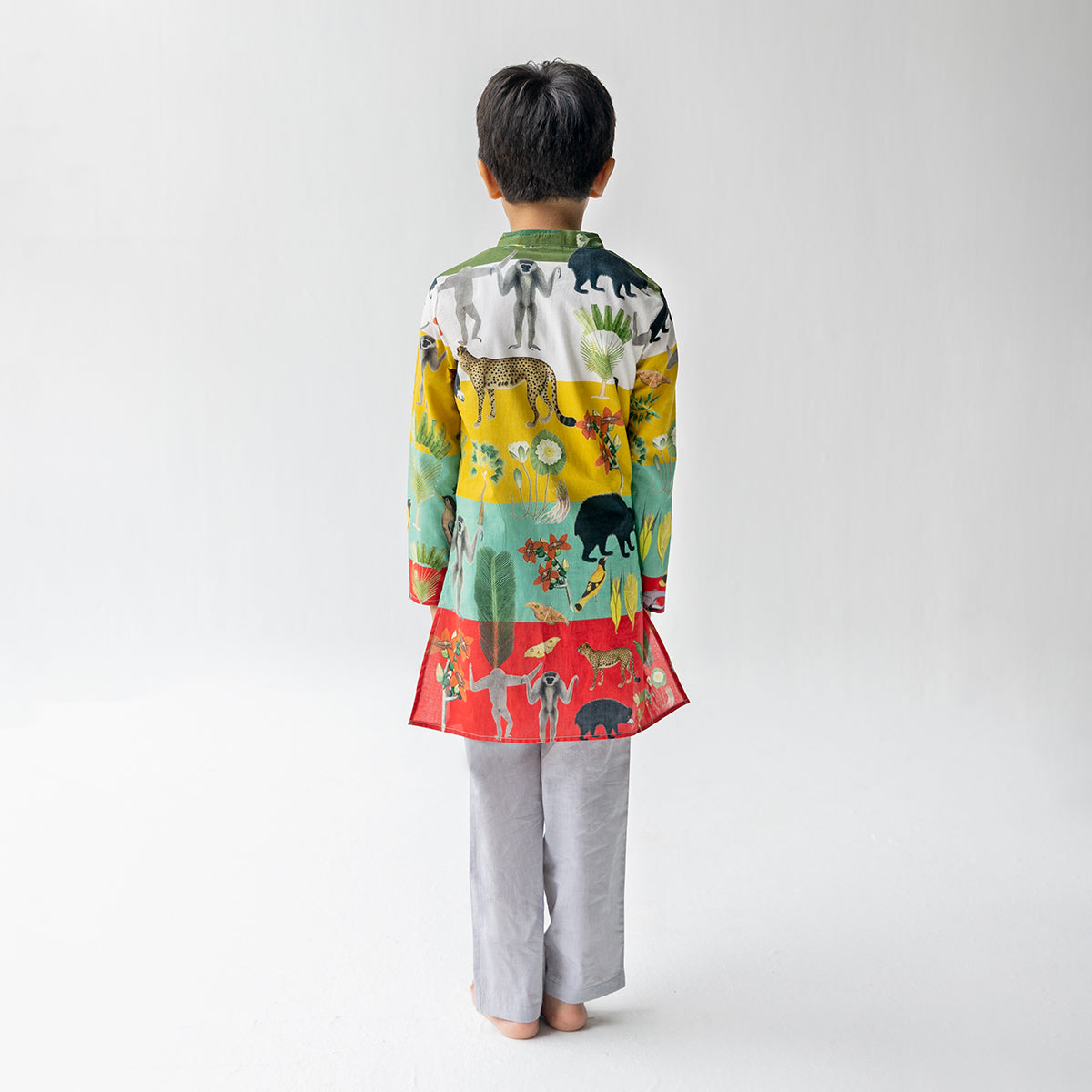 Chidiya Ghar Ki Sair Multi Kurta And Pyjama Set