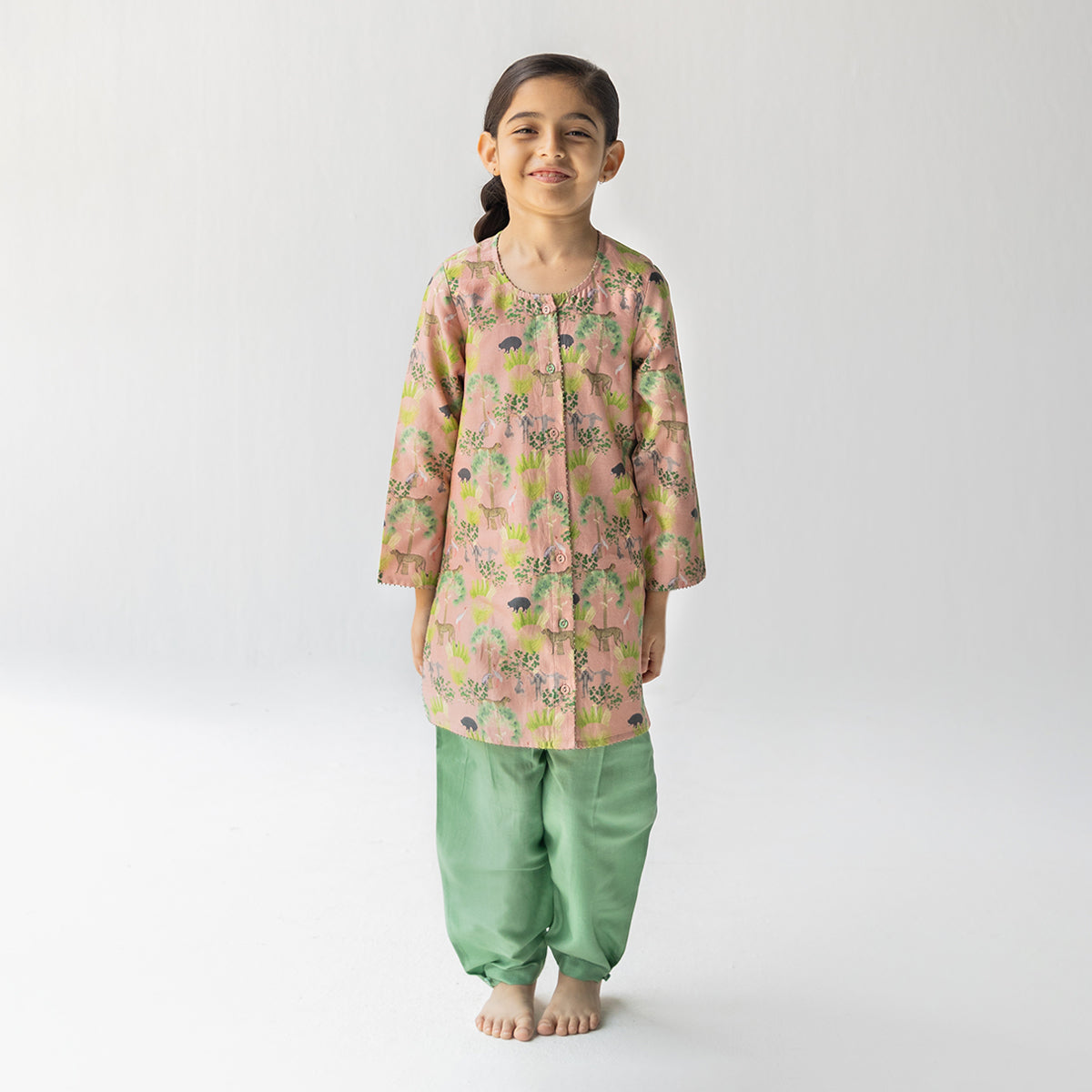 Chanderi Tunic Salwar Set