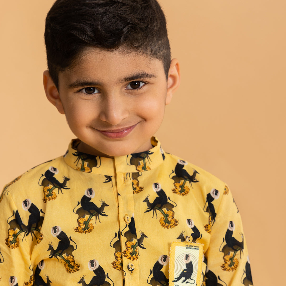 YELLOW KELA CHOR LANGUR KURTA AND PYJAMA