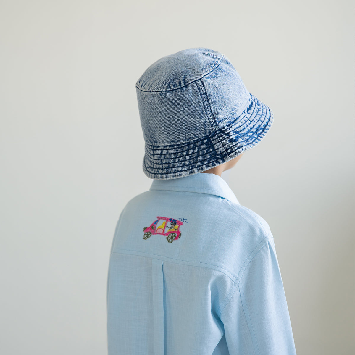 Phuket Seaside Applique Shacket | Ice Blue