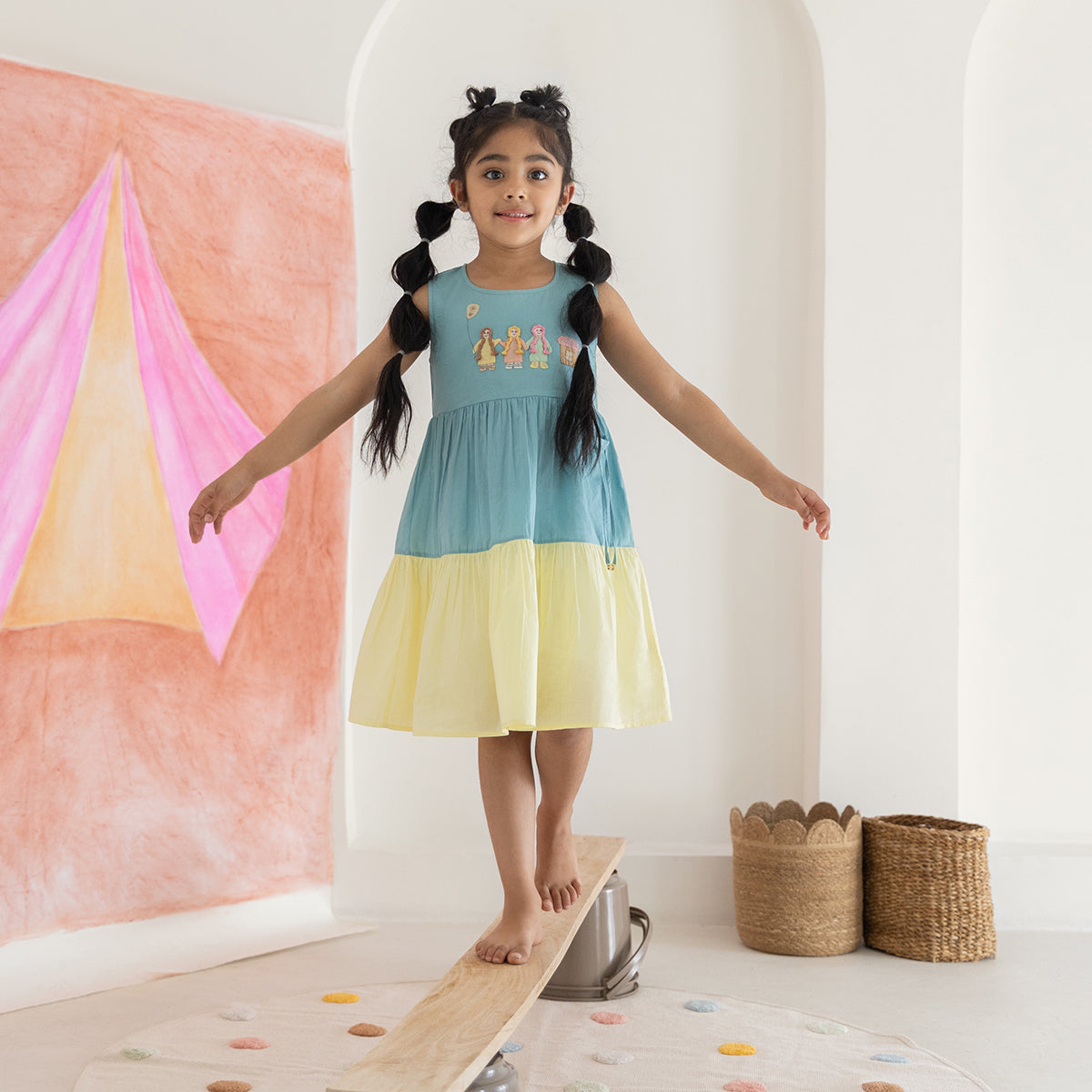 COTTON CANDY TIER DRESS