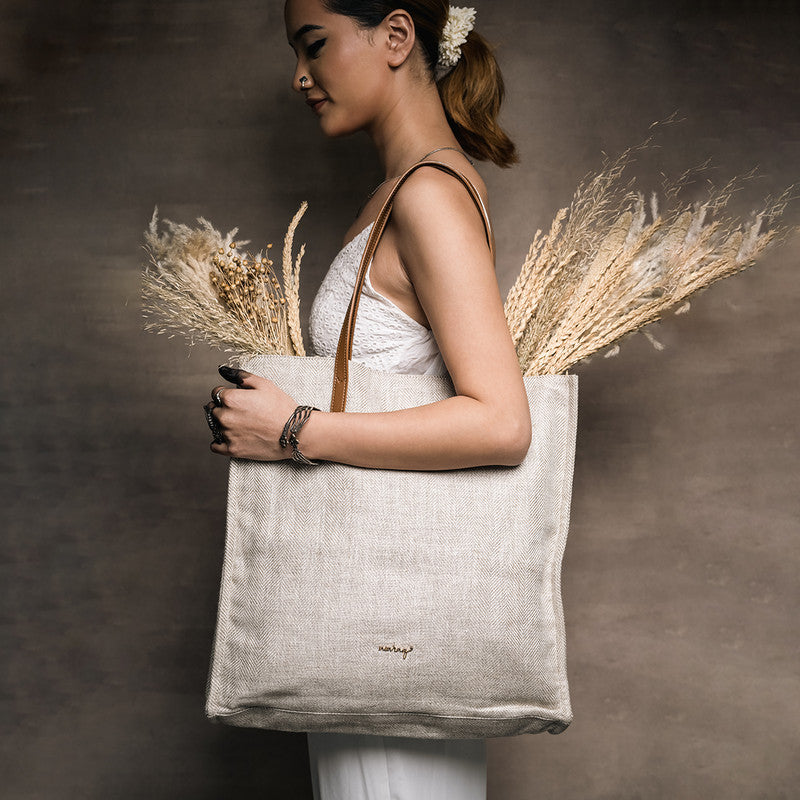 Organic Linen Tote Bag