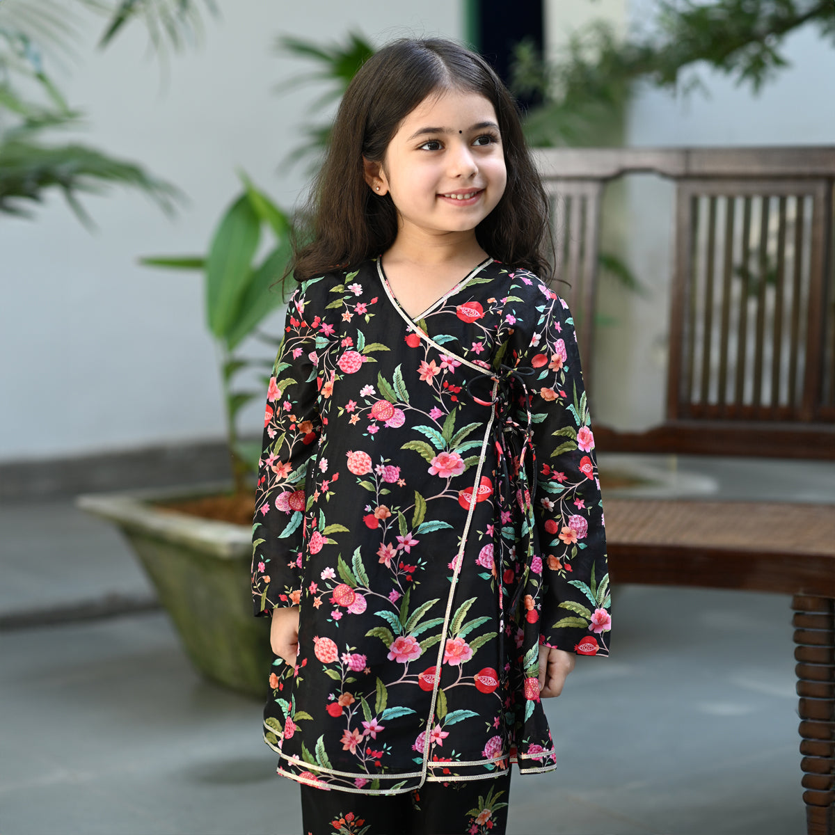 Aviana Gharara Set - Black Gul Anaar