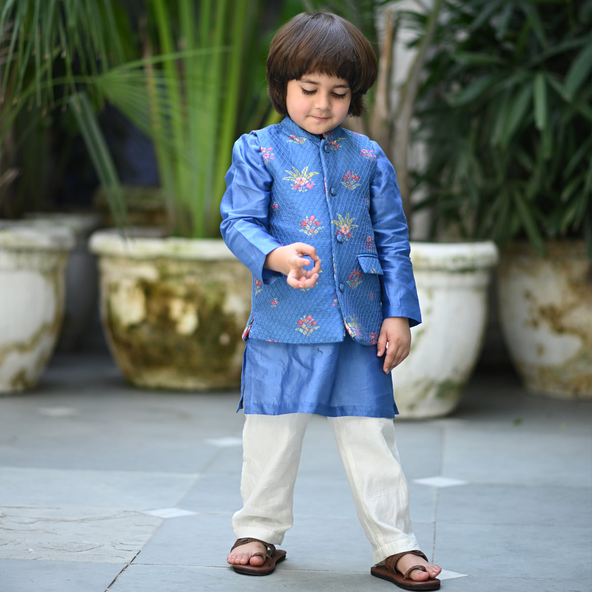 Uday Bandhi Set - Electric Blue Anaar Bagh