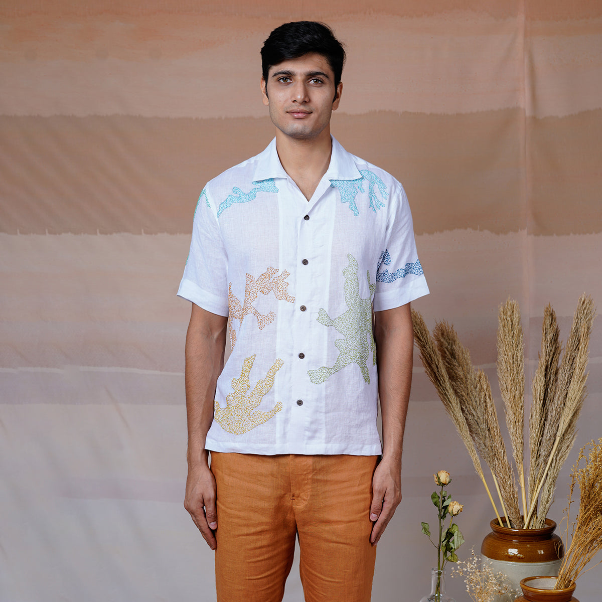 Canvas Of Canvas 2.0 - Hand Embroidered Unisex Linen Shirt