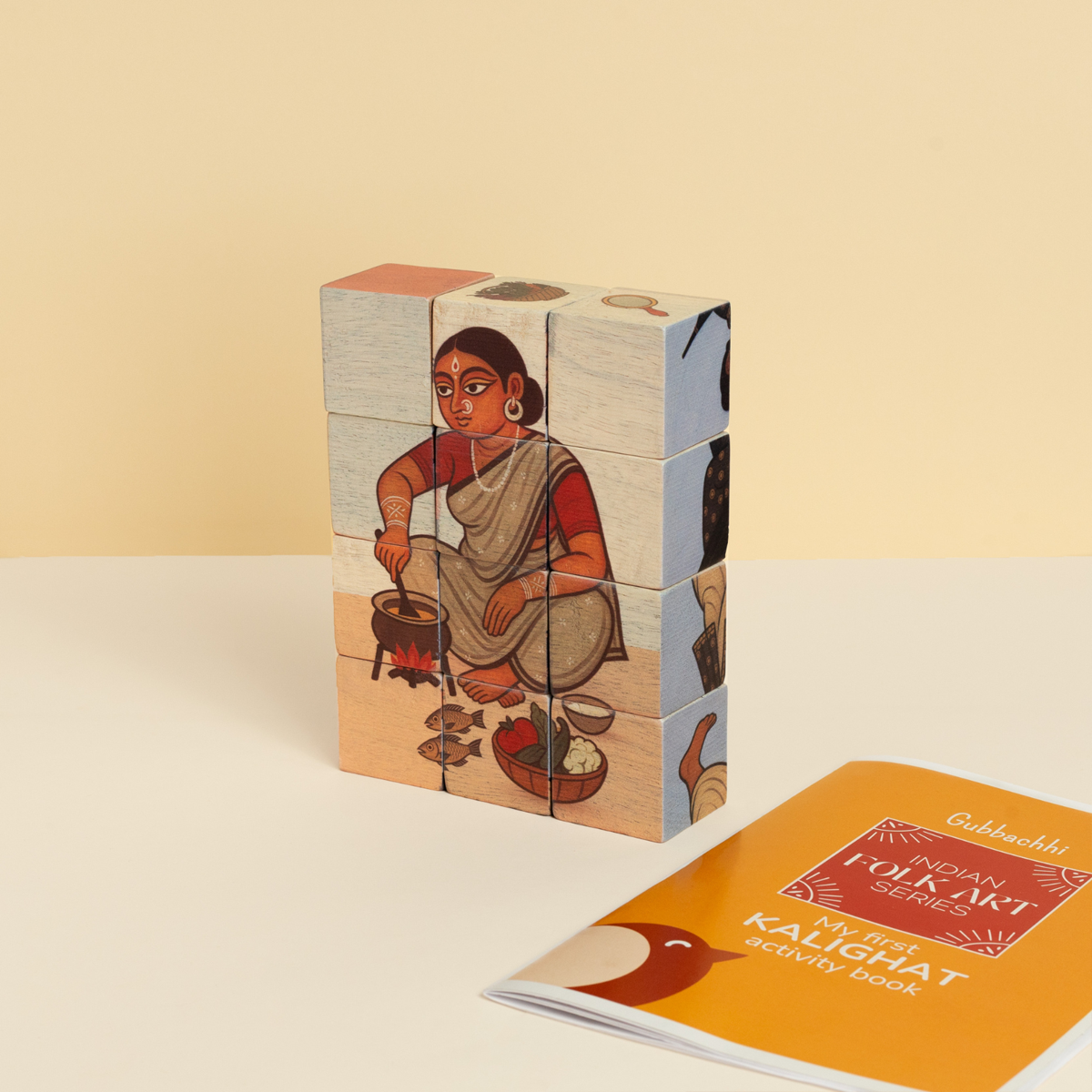 Kalighat Wooden Puzzle Set